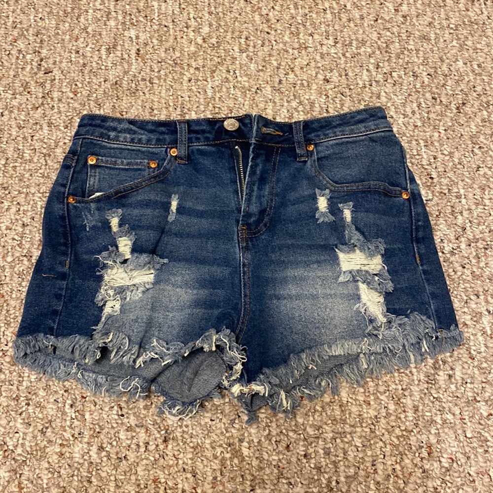 Blue Jean shorts, size 9. Worn once.